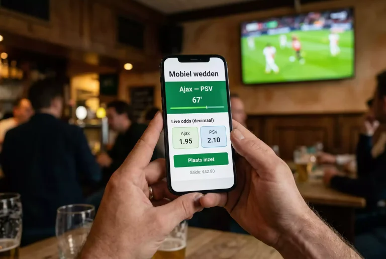 Mobiel voetbal wedden smartphone app
