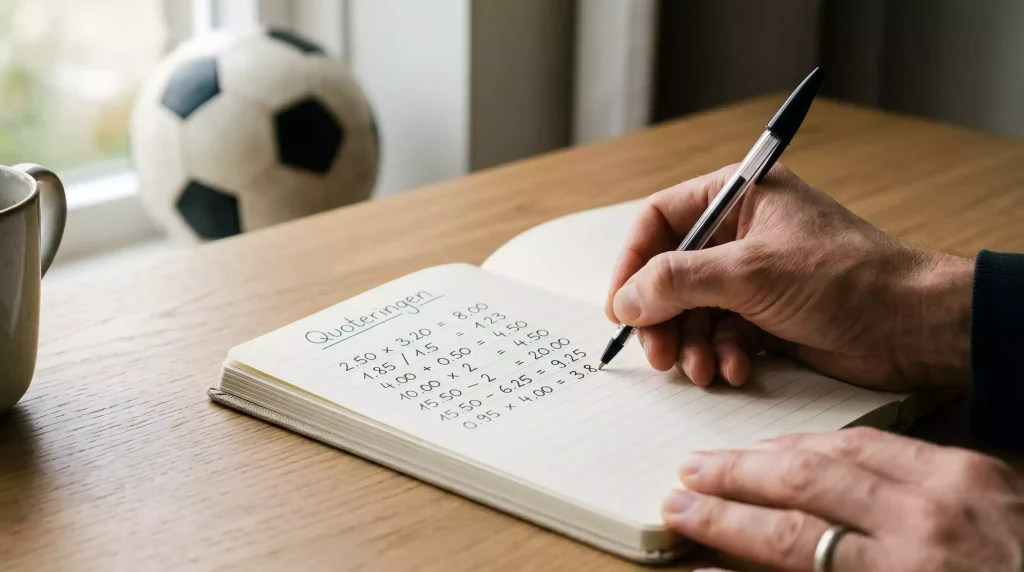 Voetbal odds en quoteringen berekenen