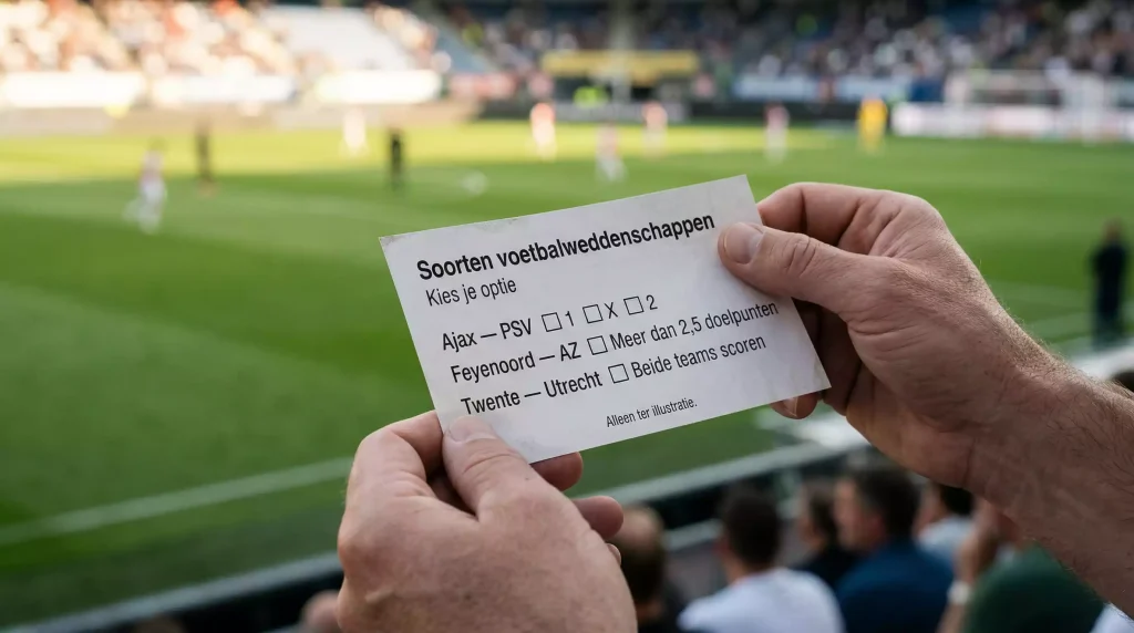 Soorten voetbalweddenschappen uitgelegd met wedformulier